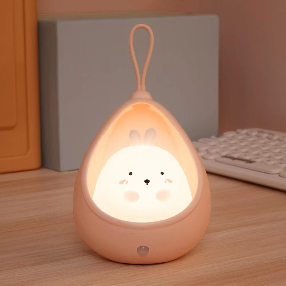 BunnyGlow - USB Rechargeable Animal Night Light with Motion Sensor