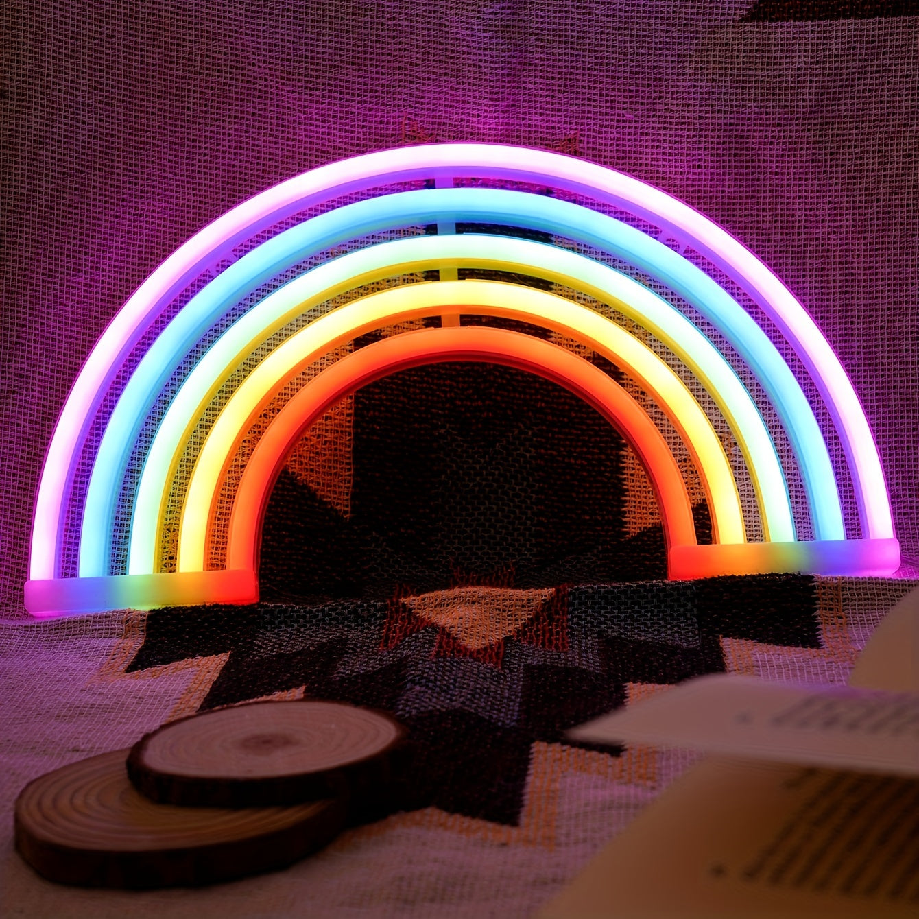 RainbowLight - Regenboog Neonlamp met Batterij/USB Voeding