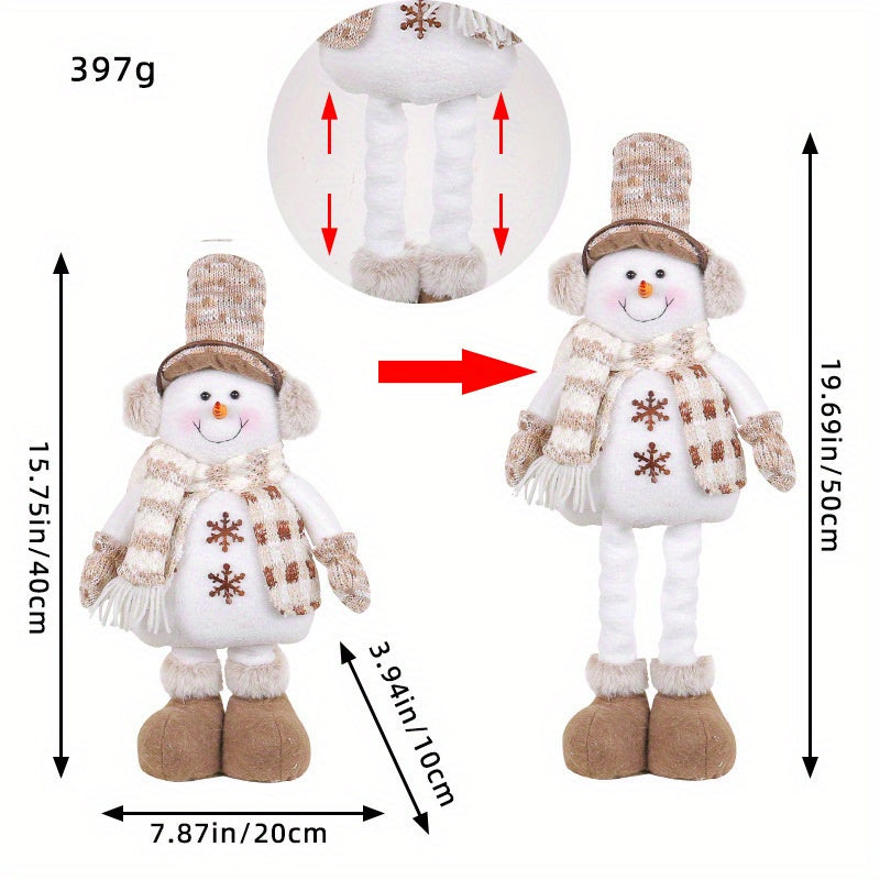 Holiday Set - Stretchable Snowman & Reindeer Dolls