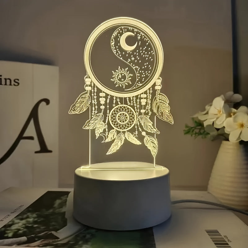 DreamLight - 3D Dreamcatcher LED Table Lamp