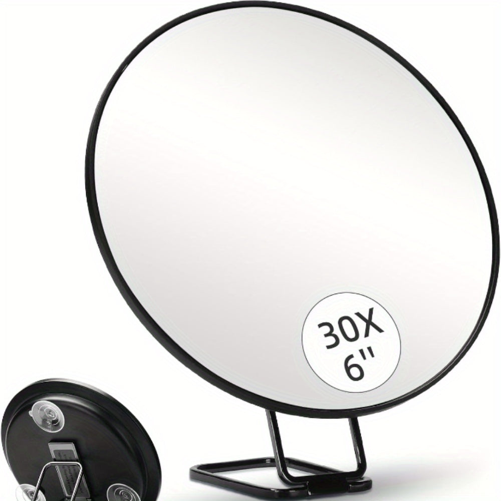 10/20/30X Specchio per Trucco Pieghevole con Supporto a 360° e Ventose