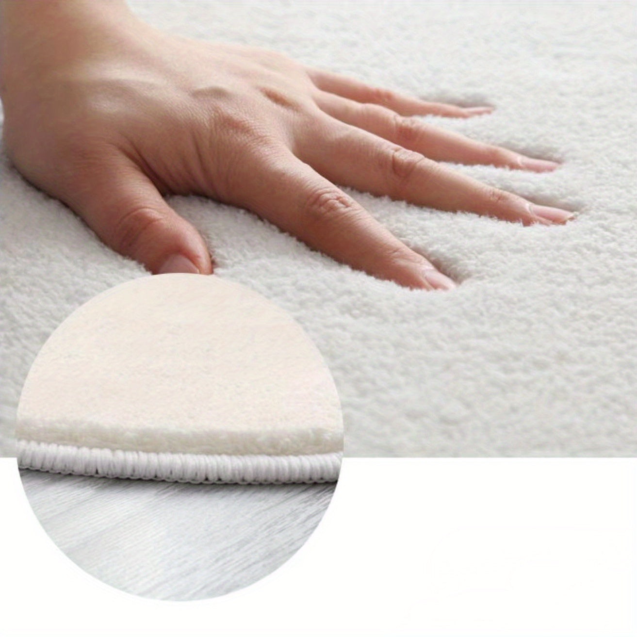 Tappeto Rotondo in Cashmere - Morbido, Lavabile, Stile Vintage, Antiscivolo, Perfetto per Soggiorno, Camera da Letto e Ufficio