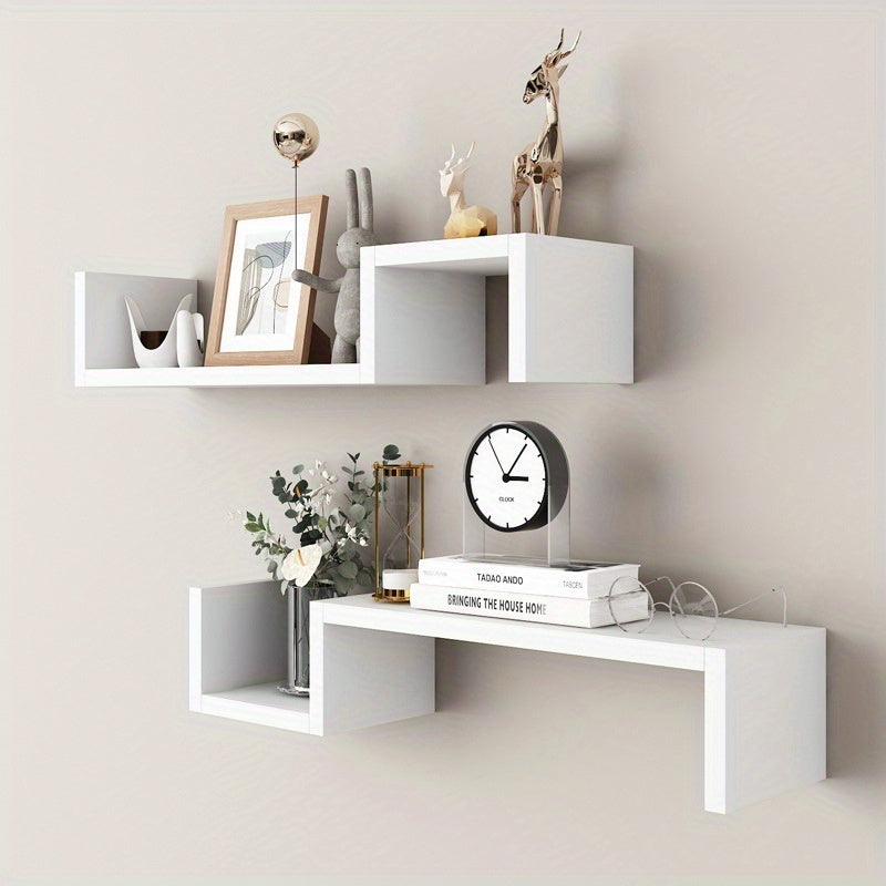 WoodRack - Minimalist Wooden Wall-Mounted Storage Rack for Living Rooms and Bedrooms