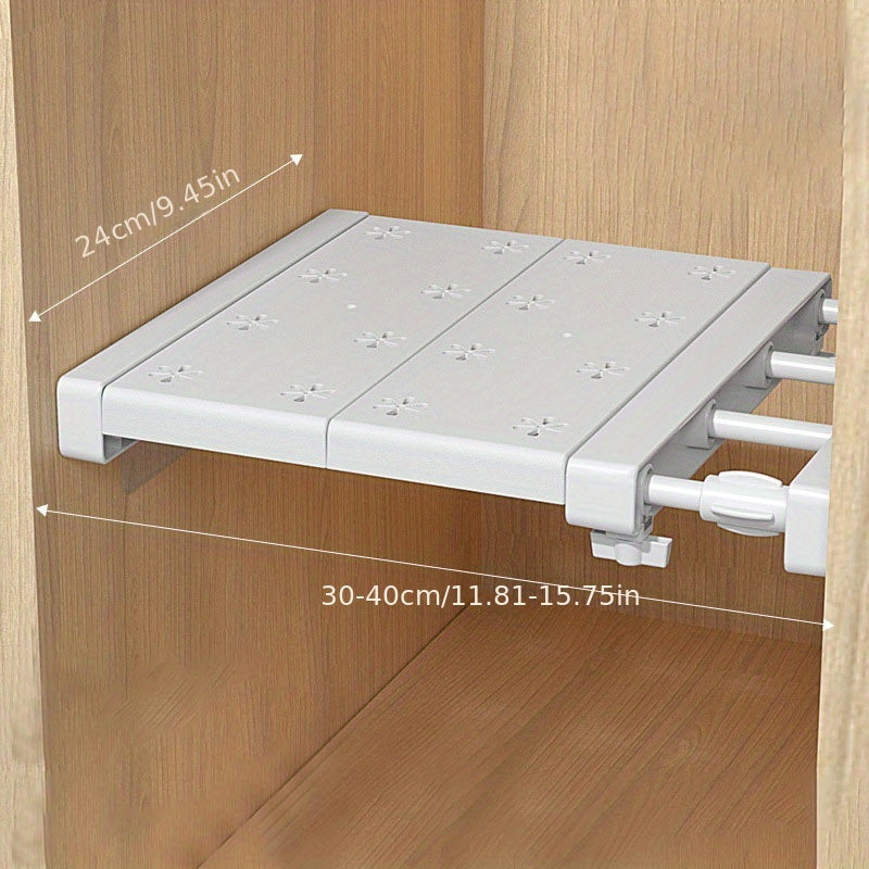 FlexRack - Adjustable Wall-Mounted Storage Shelf with Extendable Tension Rod