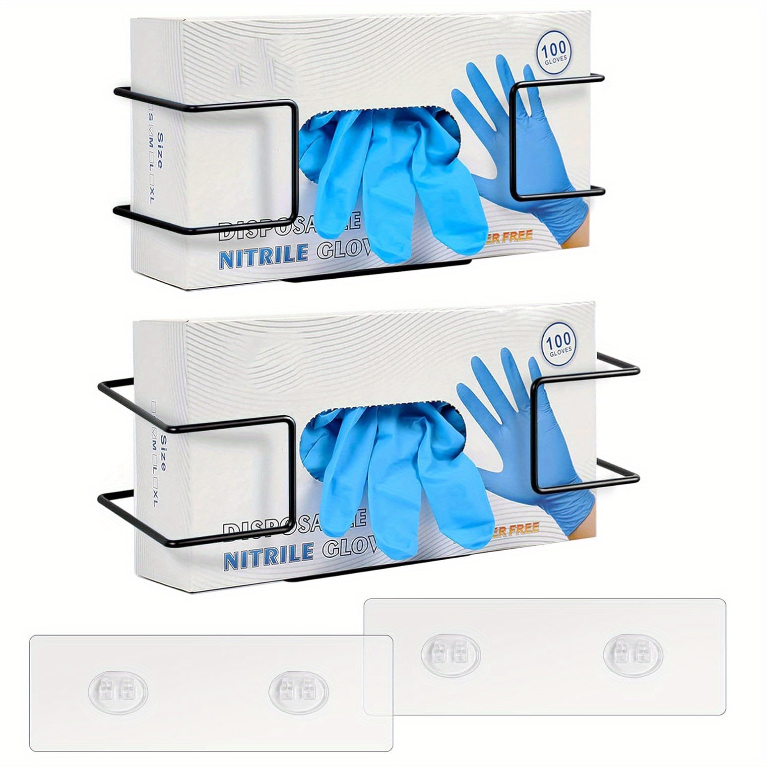 SteelShelf - Metal Wall-Mounted Storage Racks 2-Pack Floating Shelf