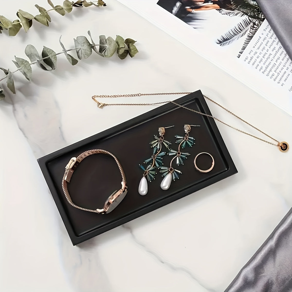 SiliconeTray - Elegant Silicone Vanity Organizer for Bathroom & Decor