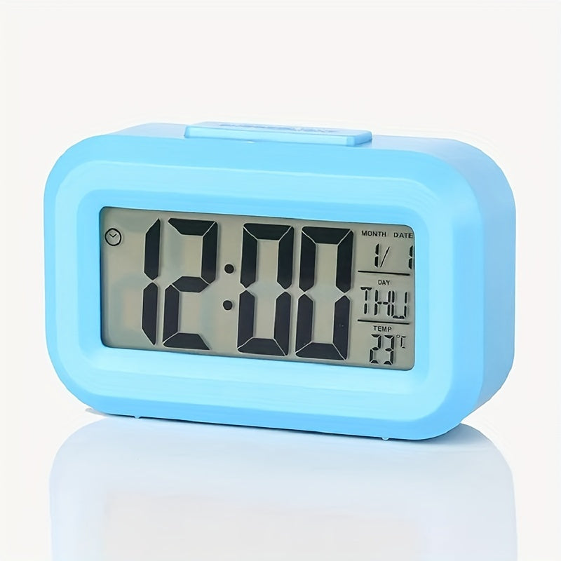 SilentTime - Silent LED Alarm Clock with Date and Temperature Display