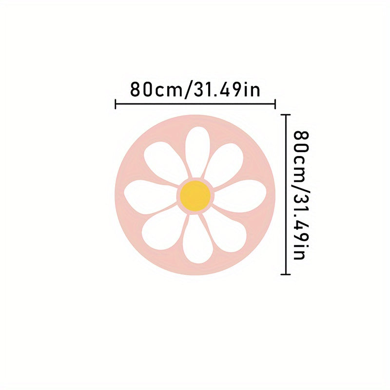 Morbido e Affascinante Tappeto di Fiori Rosa – Lavabile in Lavatrice, Antiscivolo, A Pelo Alto, Perfetto per Camera da Letto o Soggiorno