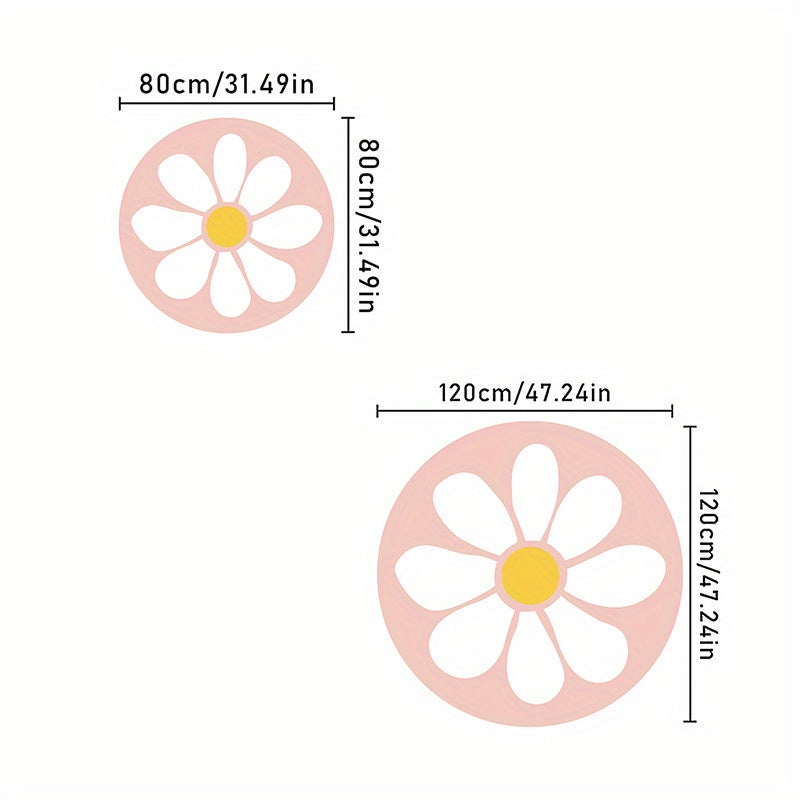 Morbido e Affascinante Tappeto di Fiori Rosa – Lavabile in Lavatrice, Antiscivolo, A Pelo Alto, Perfetto per Camera da Letto o Soggiorno