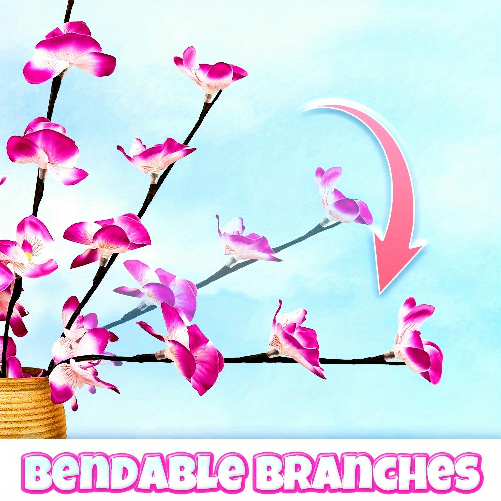 OrchidGlow - Phalaenopsis Orchid with 20 LEDs for Indoor Decoration