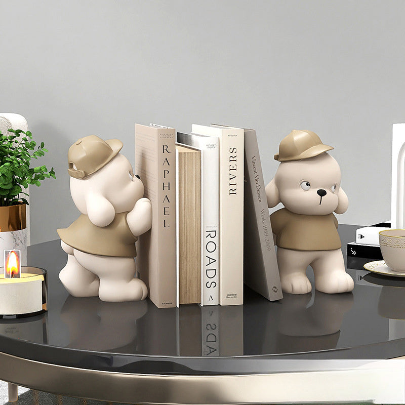 CharmingBear - Suportes Rígidos para Livros para Escritório e Decoração de Entrada