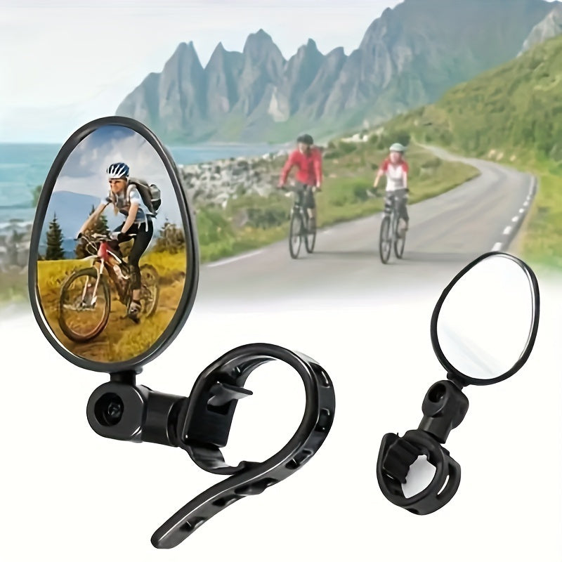 2 Pezzi Specchi Retrovisori per Bicicletta - Ampio Angolo, Forma Ovale, Vestibilità Universale