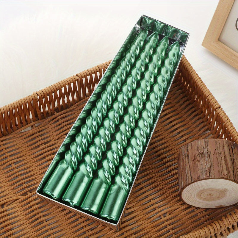 Elegante castiçal europeu de 8 polegadas - Design colorido em fio prateado para jantar, casamentos e decoração doméstica