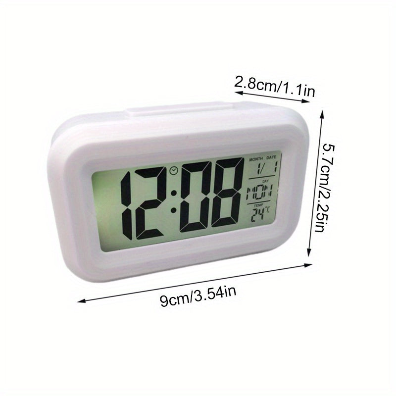 SmartAlarm - Mini Despertador LCD com Música e Exibição de Temperatura