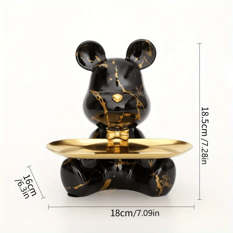 BearTray - Charming Resin Decorative Tray