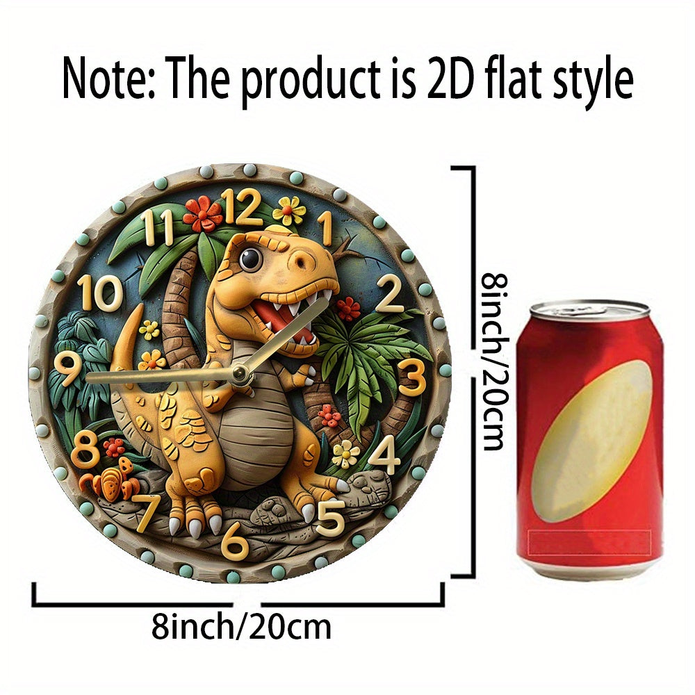 DinoTime - Reloj de pared de dinosaurio divertido