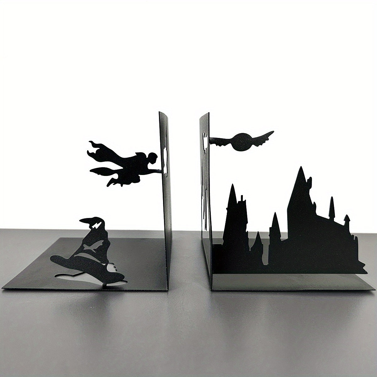 Contemporary Metal Boekensteun - Decoratieve Boekenhouder voor Thuis en Feestdagen