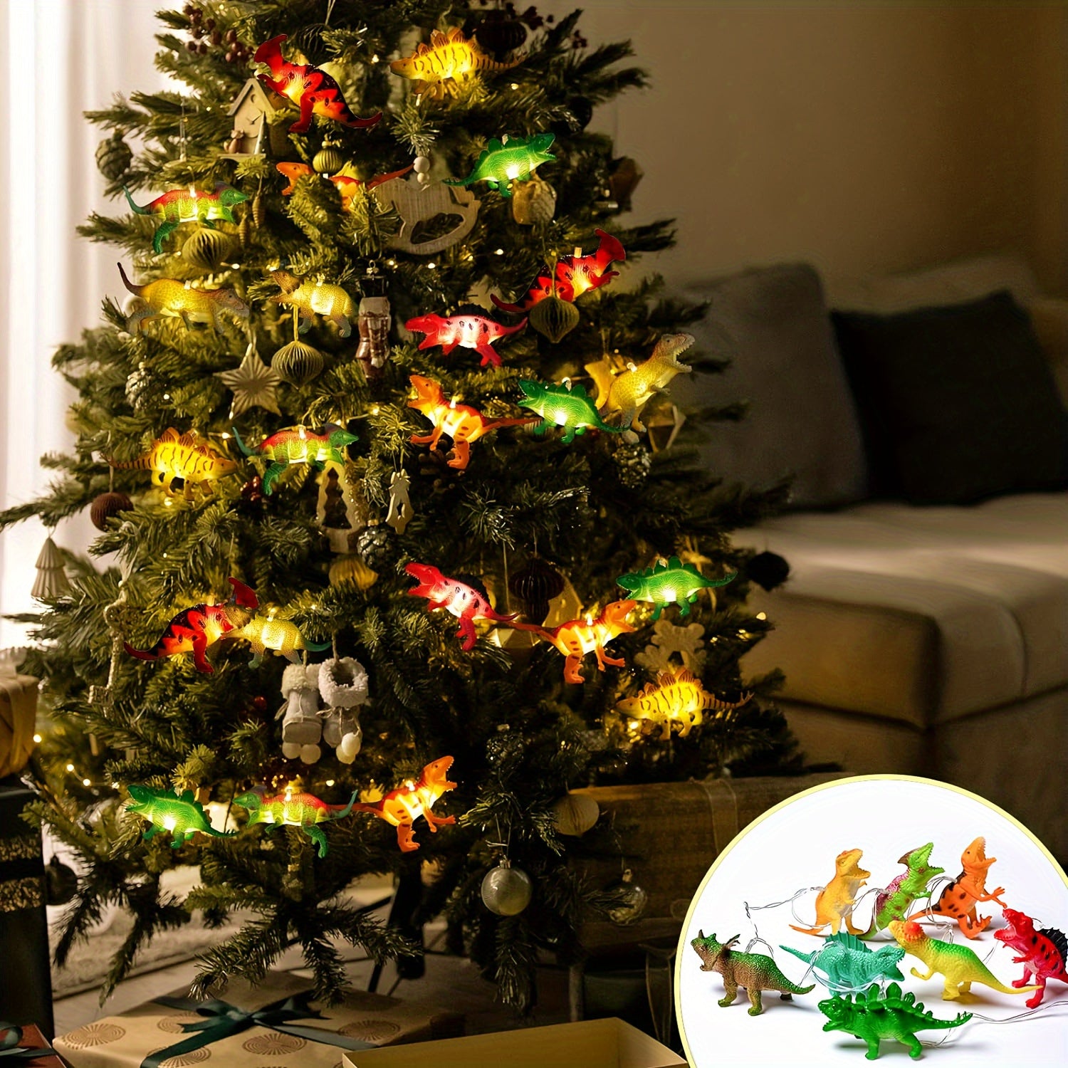 DinoGlow - LED Dinosaur Sling Light for Decoration