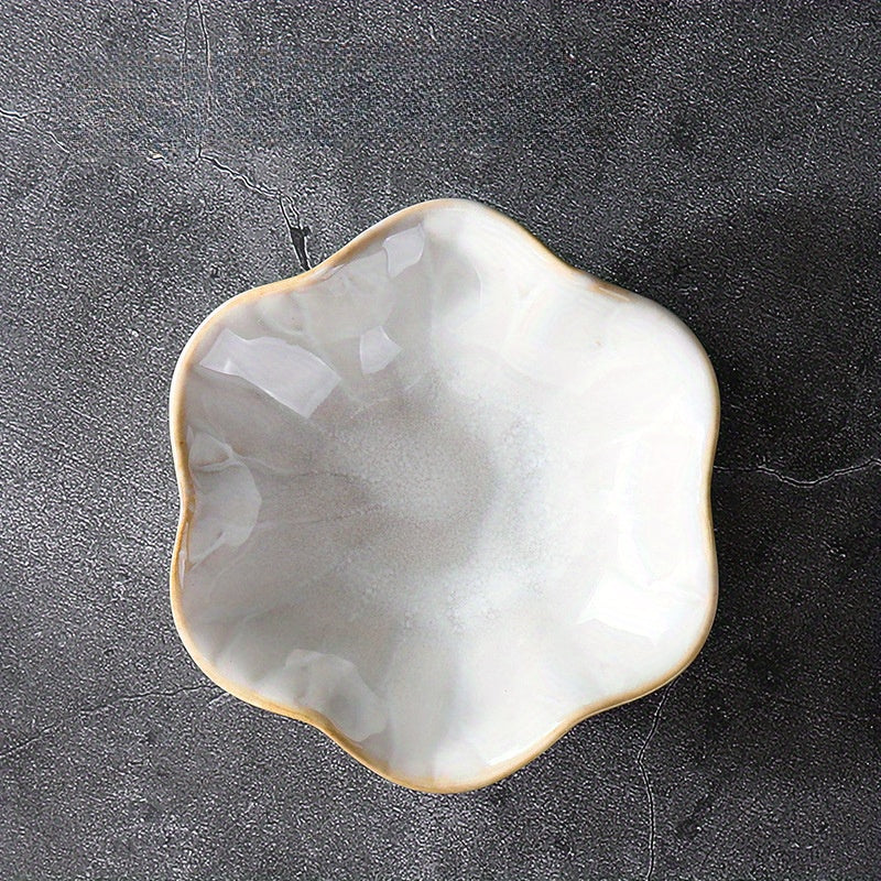 LotusTray - Caixa Decorativa de Folha de Lótus em Cerâmica | Para Anéis, Chaves e Bugigangas