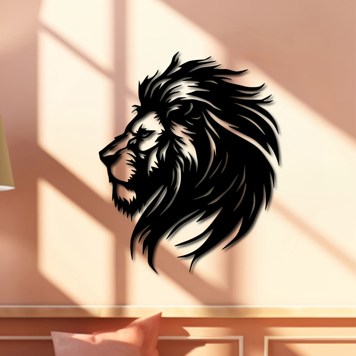 LionArt - Rustic Lion Head Wall Art