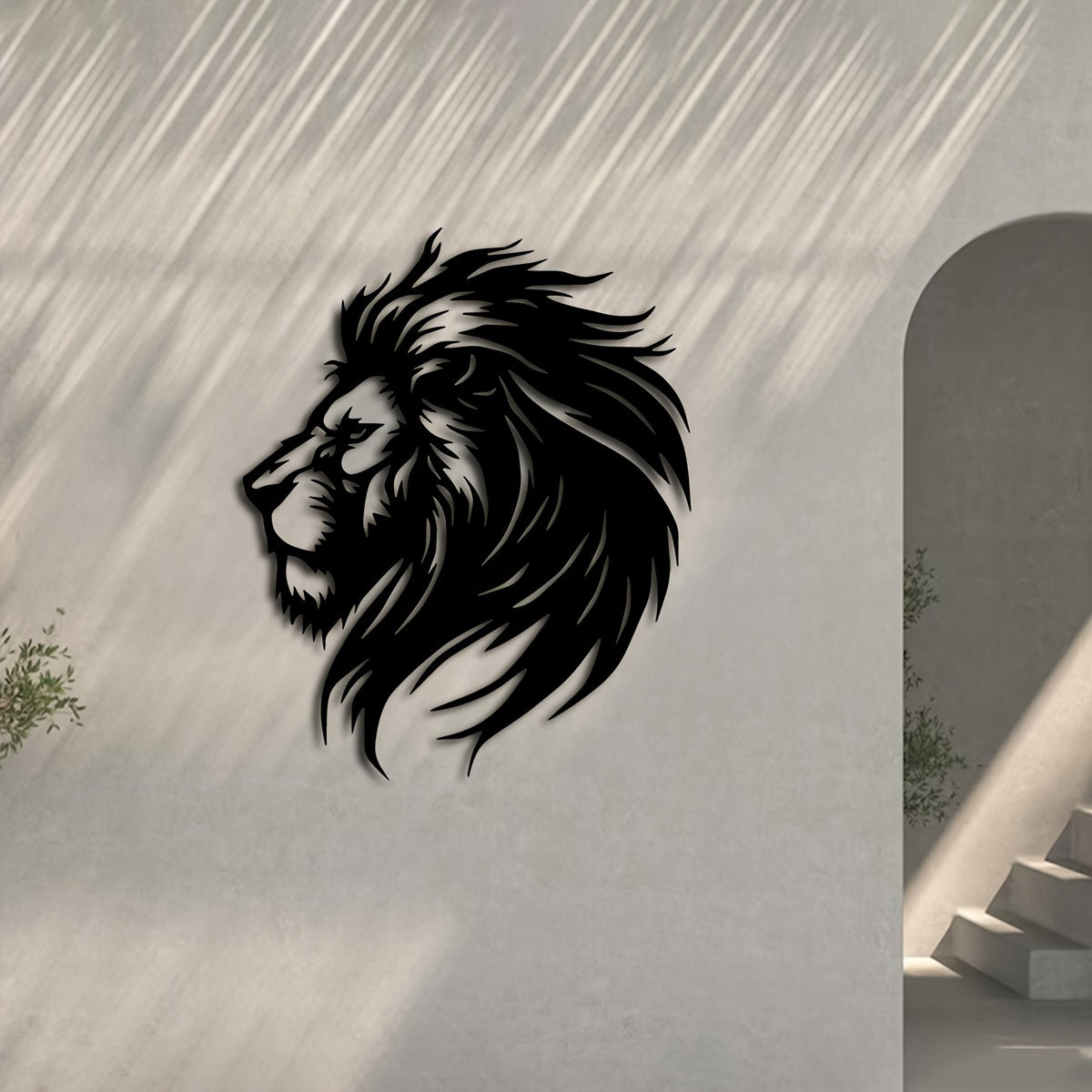 LionArt - Rustic Lion Head Wall Art