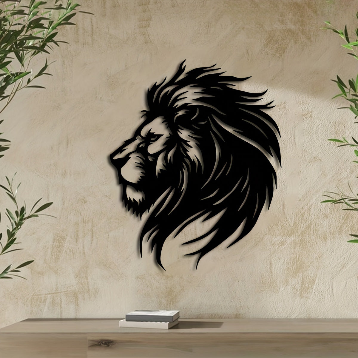LionArt - Rustic Lion Head Wall Art
