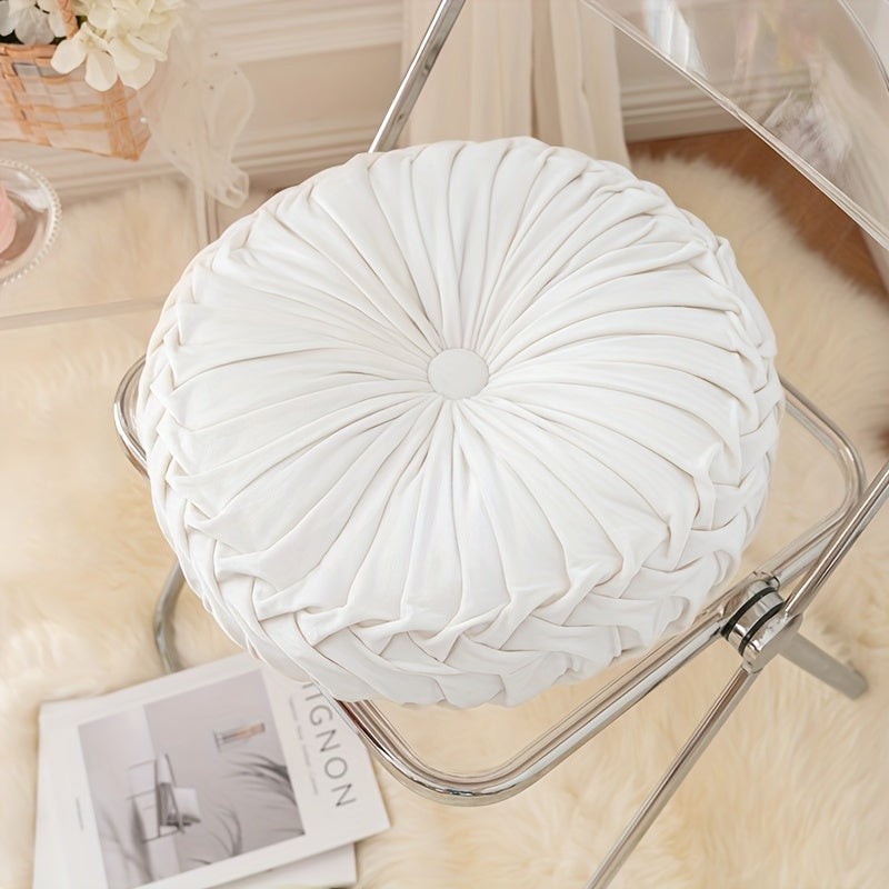 Cojín de calabaza - Funda de cojín redonda de terciopelo para sofá, tatami, decoración de sala de estar y oficina