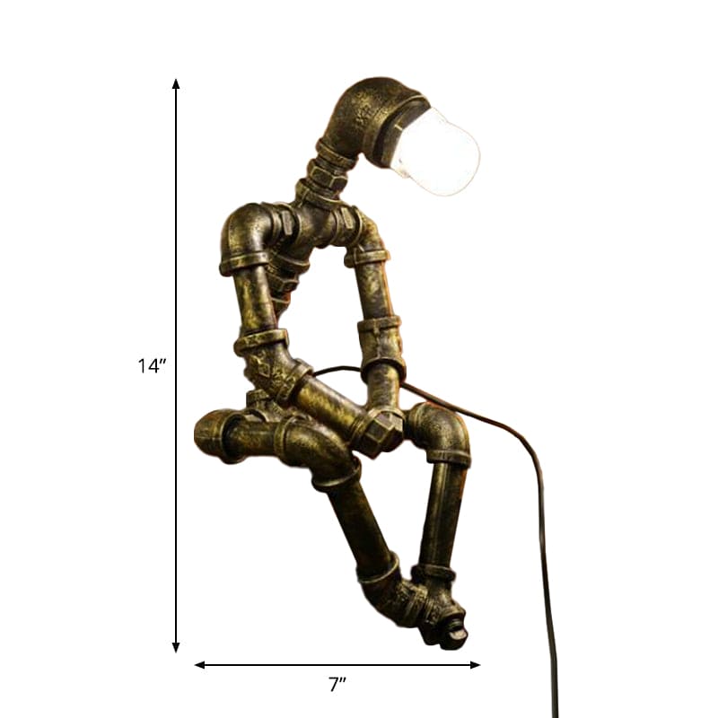 RoboLume - Lampada da tavolo robot retrò-futuristica