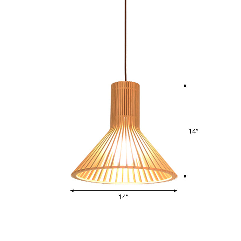 Lampada a sospensione in bambù asiatico con design a campana/emisfero/cipolla 1 luce beige piccola/grande apparecchio di illuminazione sospeso per sala da pranzo