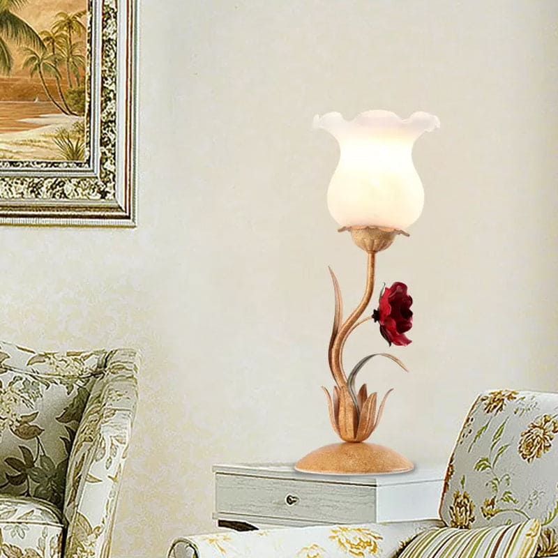 BloemLicht - Lampada da tavolo atmosferica con design floreale