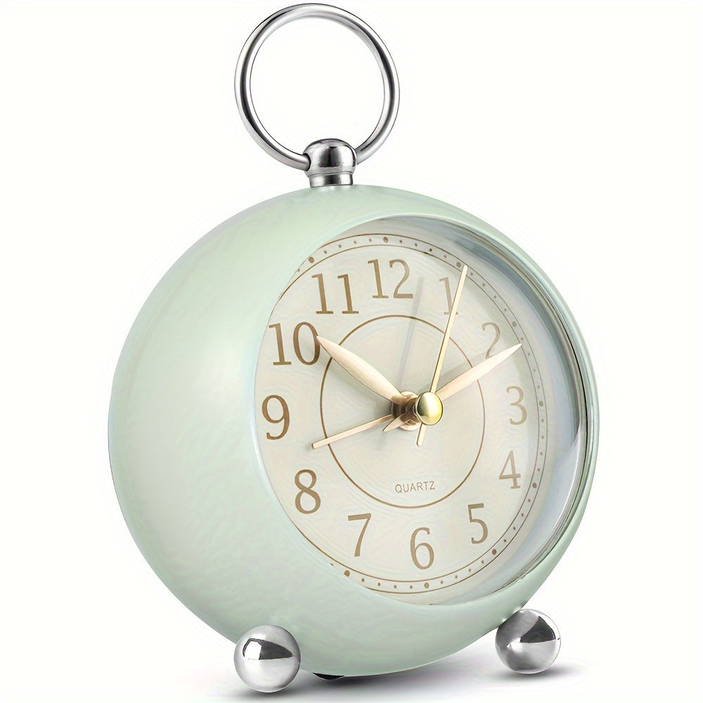 RetroTime - Silent Analog Alarm Clock with Night Light