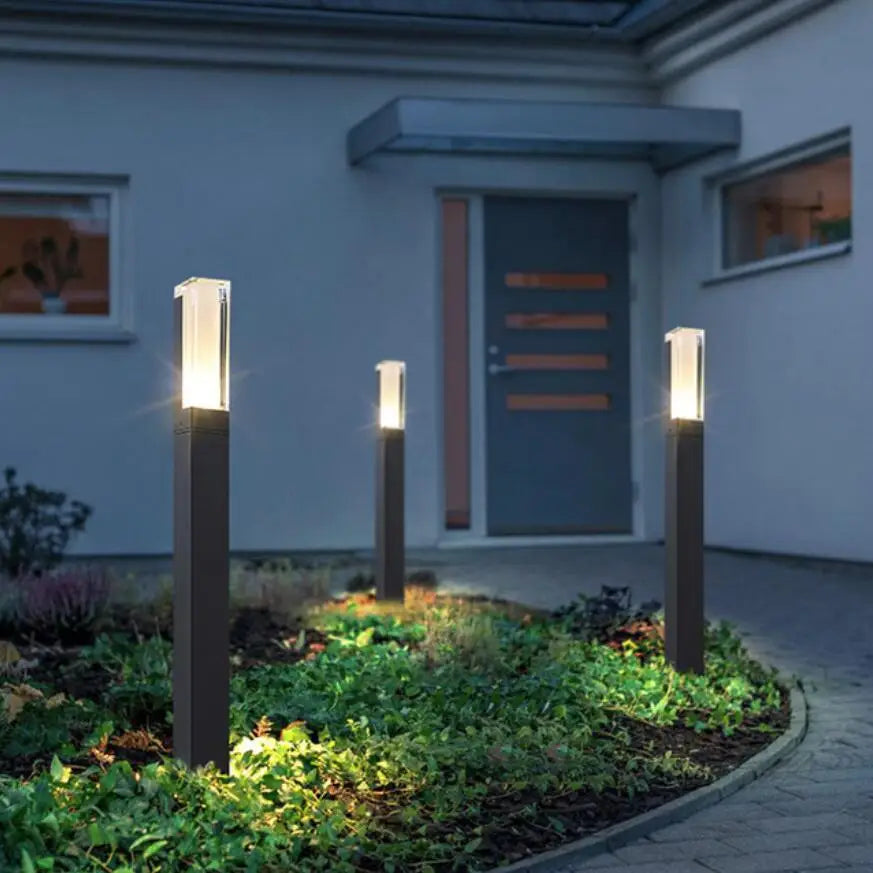 LuxeLight - Lámpara exterior moderna de aluminio
