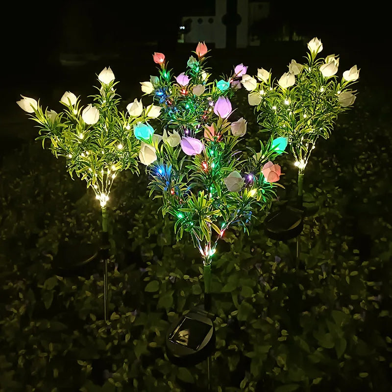 SolarGardenia - Iluminação LED para Jardim a Energia Solar – Lâmpada Exterior Resistente ao Tempo para Jardim, Varanda e Terraço