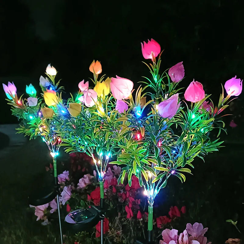 SolarGardenia - Iluminação LED para Jardim a Energia Solar – Lâmpada Exterior Resistente ao Tempo para Jardim, Varanda e Terraço