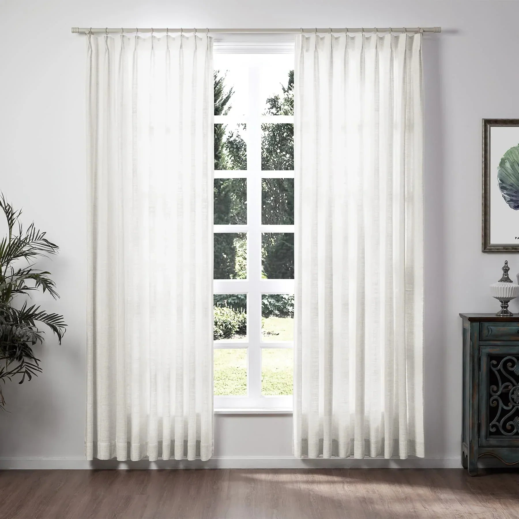 Tende in lino per soggiorno Eleganti tende filtranti la luce