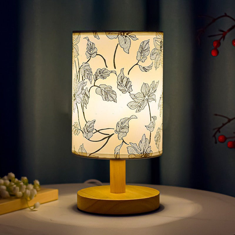 ZenGlow - Decorative Japanese Table Lamp with Wooden Base – Ambient Lighting