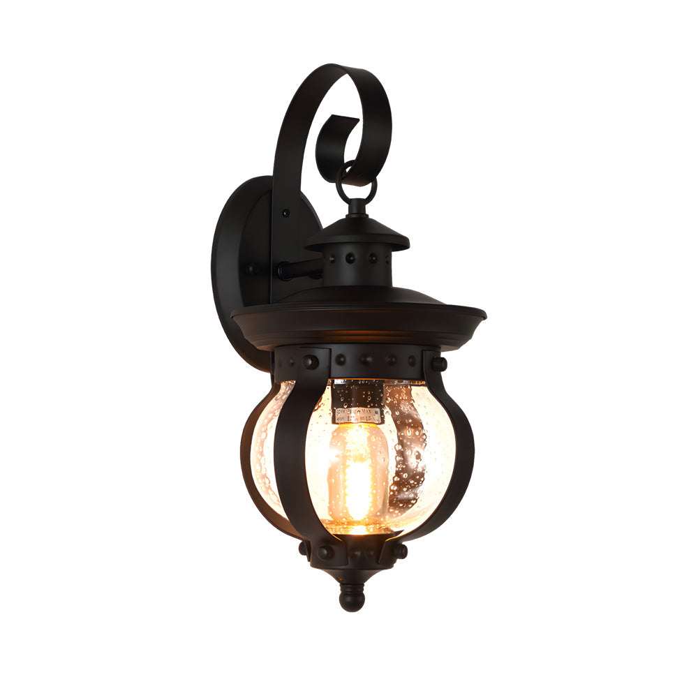 1-Licht LED Lampione da Esterno con Braccio Curvo