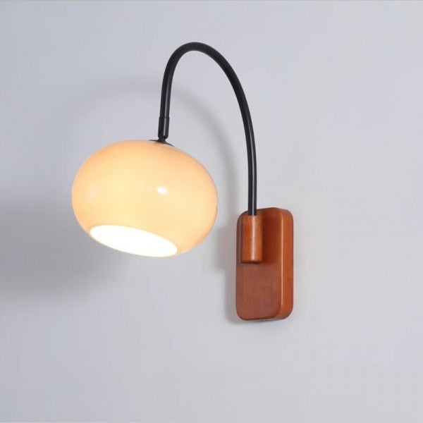 BauhausGlow – Rotatable Bauhaus Wall Lamp with Khaki Glass