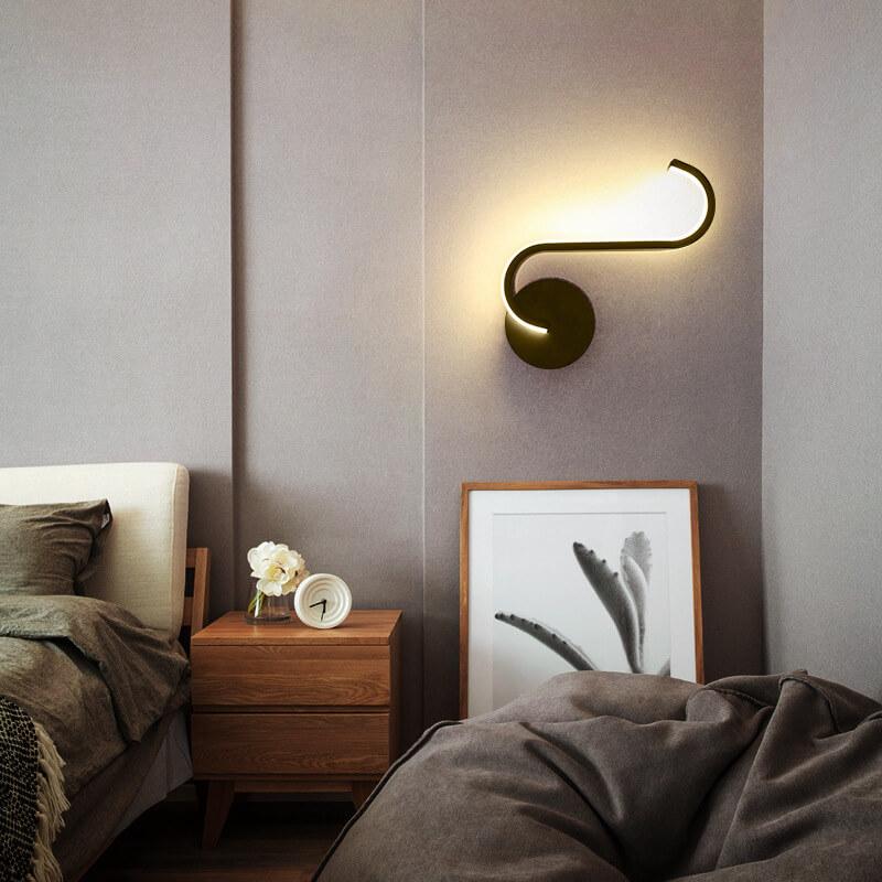 Lampada da parete LED moderna minimalista Curves Line con 1 luce