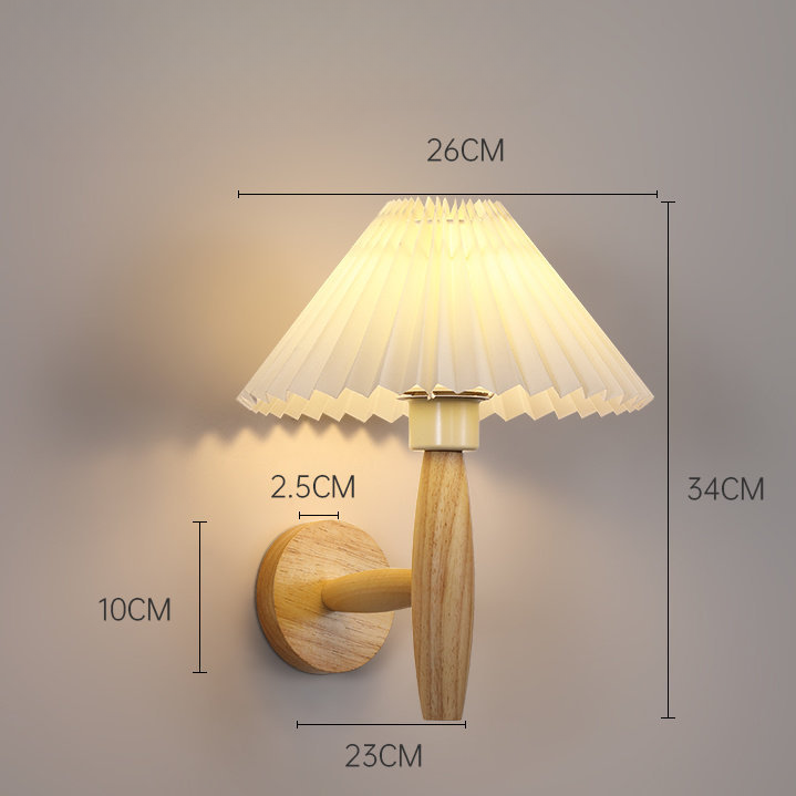 EikenLicht - Lampada da parete in legno elegante