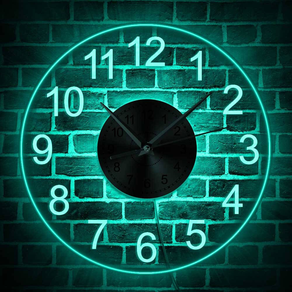 Orologio acrilico illuminato
