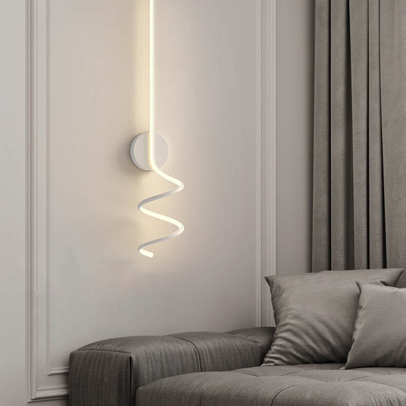 LumiArc - Lampada da parete LED con linee ad arco minimaliste e creative