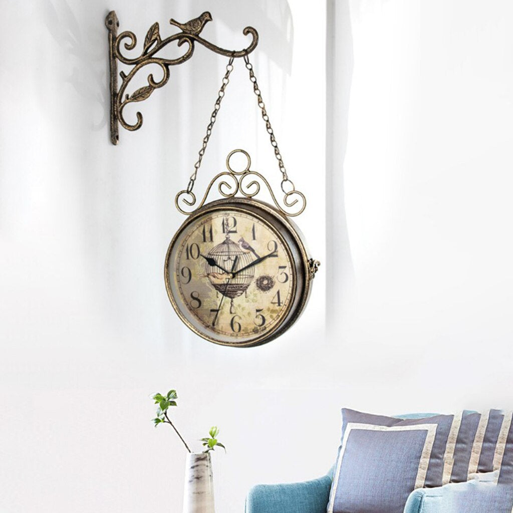 Vintage Metal Wall Clock