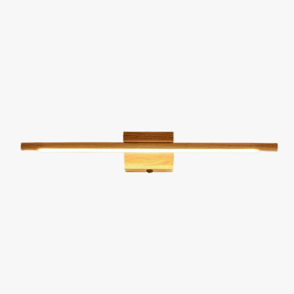 Lámpara de varilla LED moderna Ozawa, interior, baño, acrílico madera