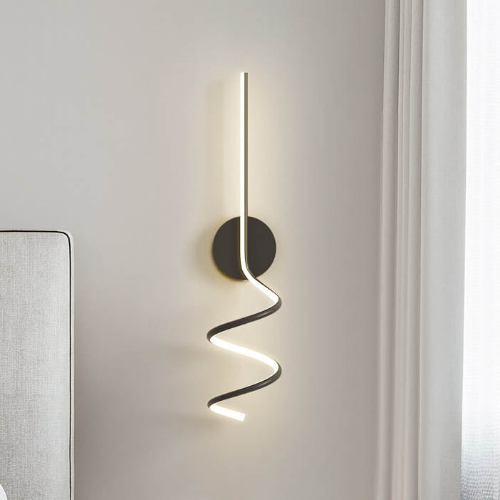 LumiArc - Lampada da parete LED con linee ad arco minimaliste e creative