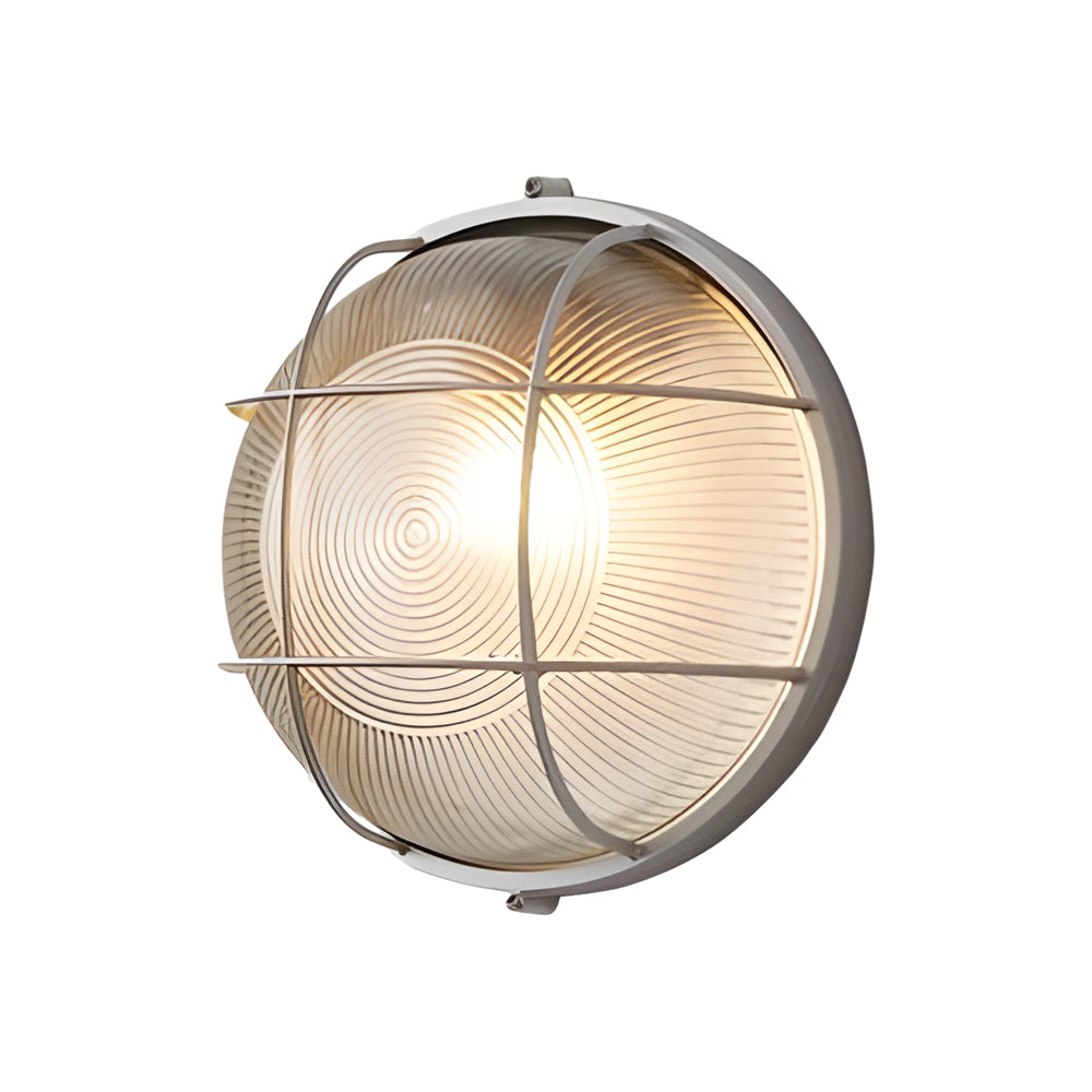 1-Luce Retro Industriale Ovale/Rotonda Lampada da Parete Esterna