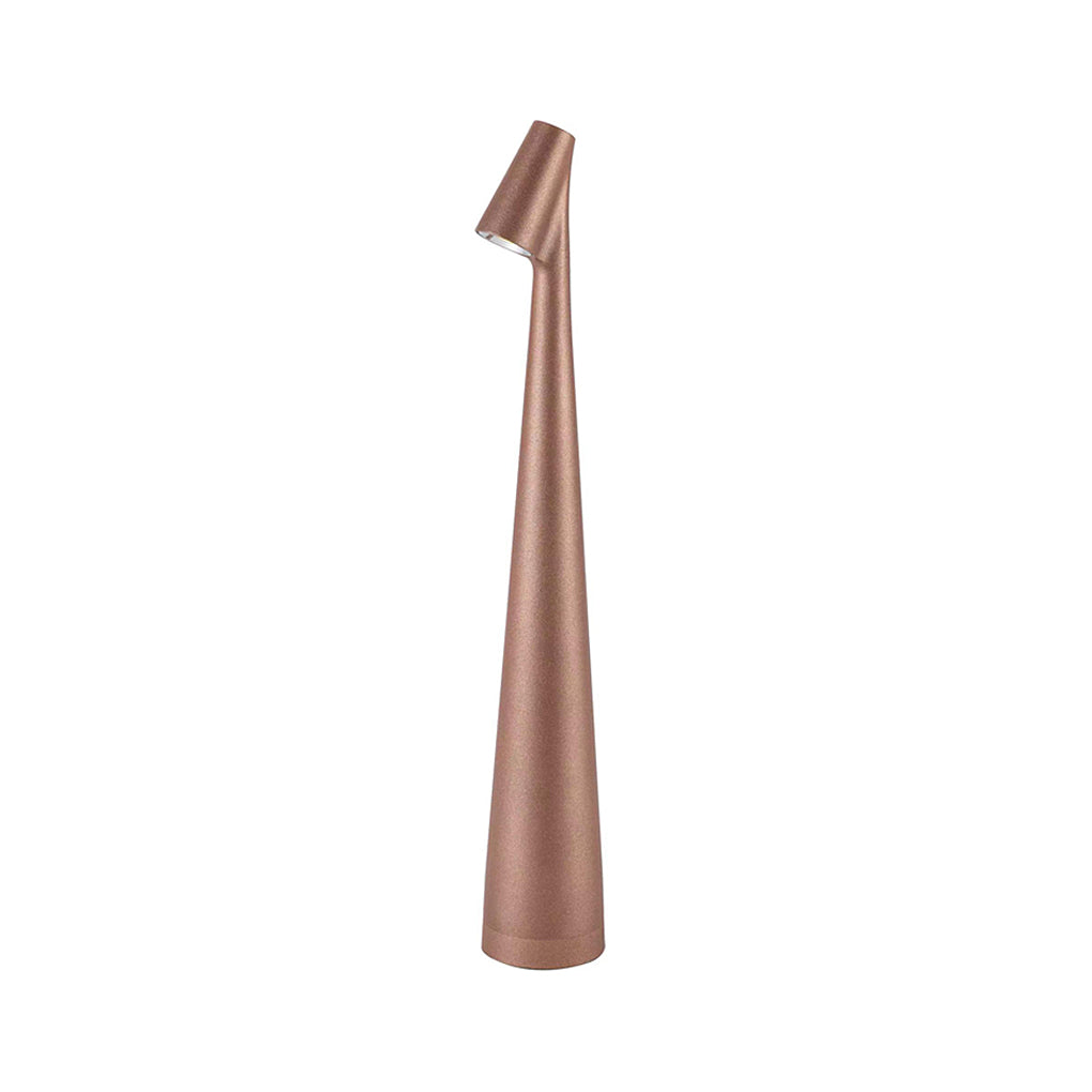 AuroraGlow - Stylish Conical Table Lamp with Downlight and USB Charging Capability