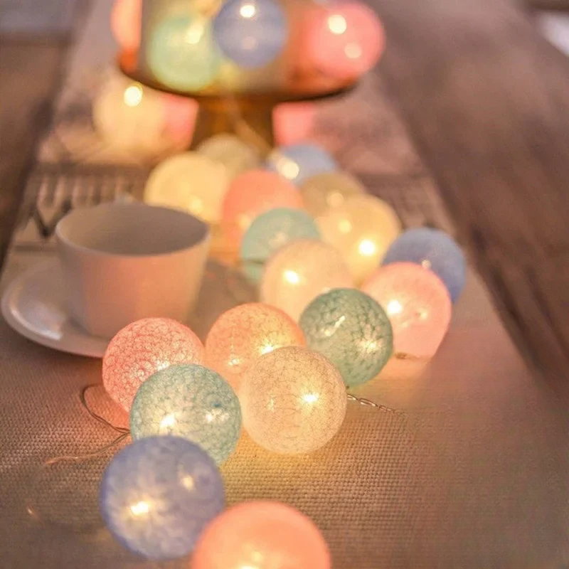 GlobeGlow - LED Cotton Thread Lanterns