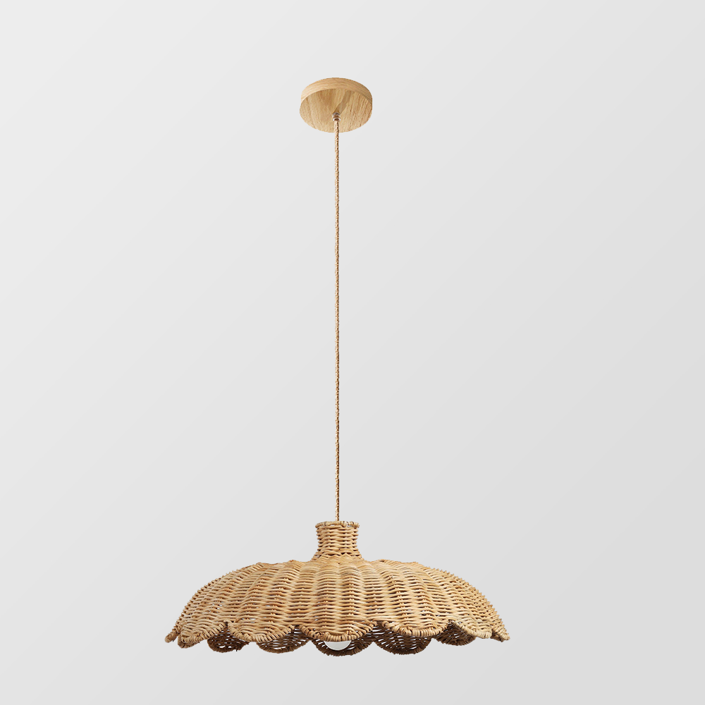 Boho Creative Decor Rattan Woven Hanging Lamp