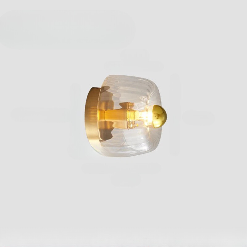 BauhausLight - Glass Wall Lamp with E14 Socket for Living Room and Hallway
